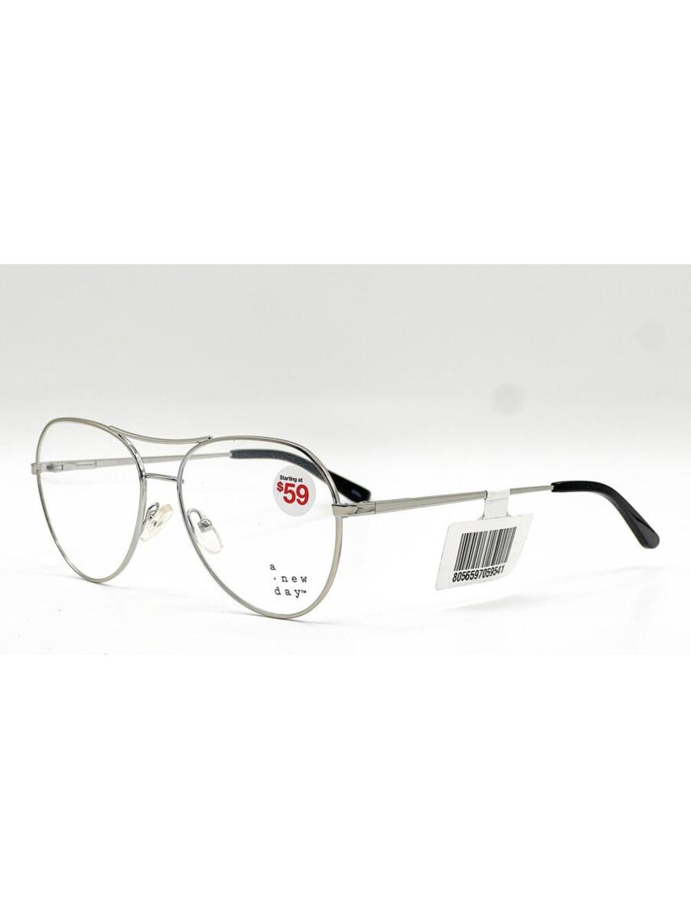 A New Day A31044 1210 Polished Silver Shine Authentic Eyeglasses 53-15-140